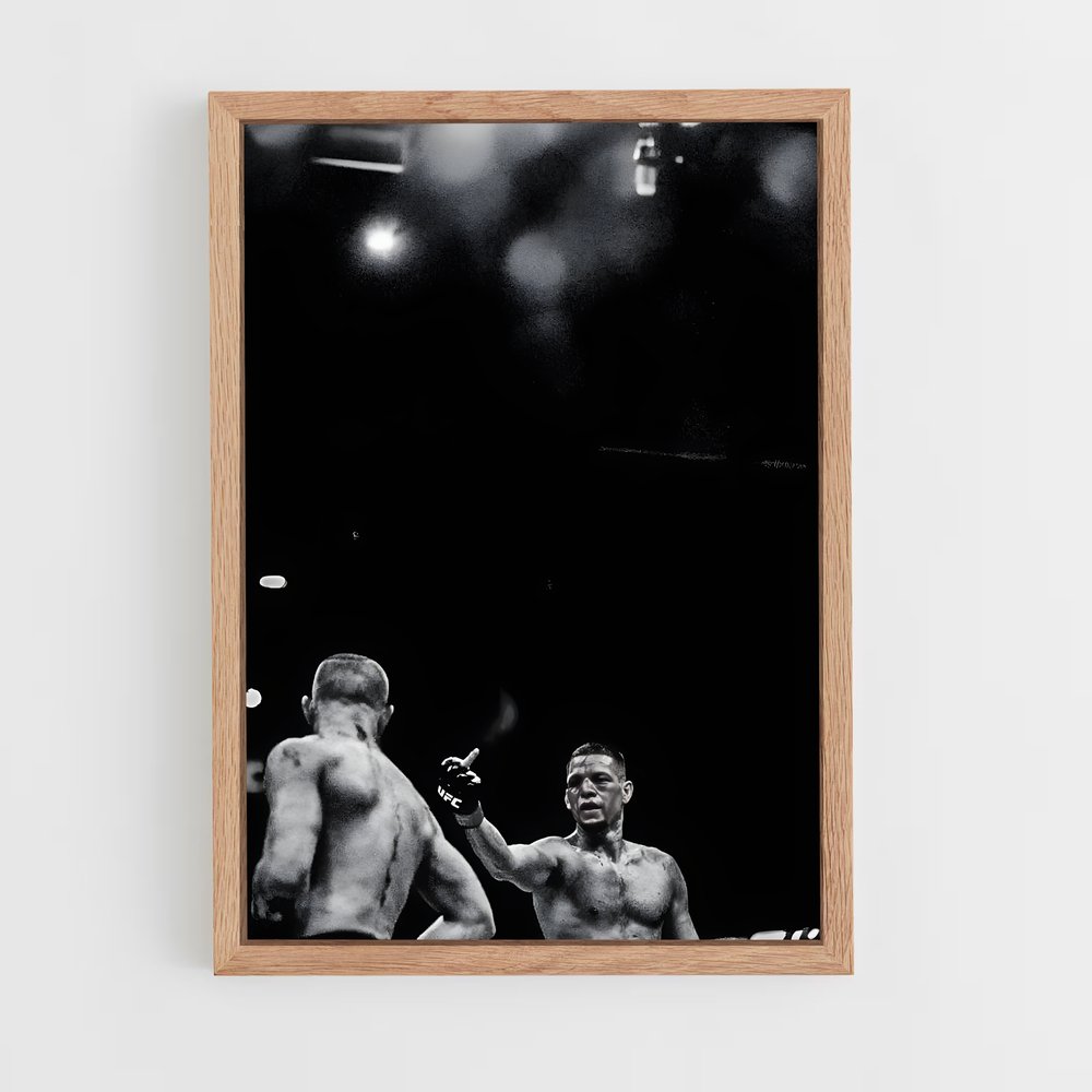 Poster Nate de diaz – affiche MMA (vue 4)